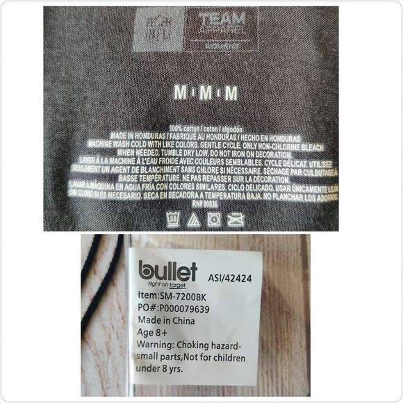 NFL Las Vegas Raiders V-neck tee and clear drawstring bag bundle - Picture 11 of 11